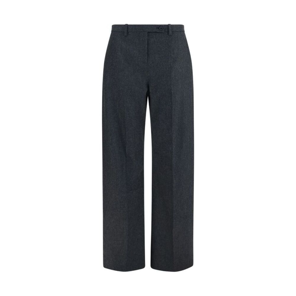 Khaite Gray Wool Oves Aries Dress Women's Pants